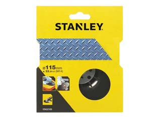 PLATORELLO CON GHIERA PER SMERIGLIATRICE ANGOLARE- - ø mm.115 attacco M14 (STA32105) - 1 blister STANLEY