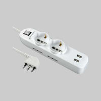 MULTIPRESA POLIVALENTE CON USB 2+4 Posti + 2 USB - ELECTRALINE