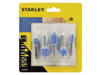 SET 5 MOLE SMERIGLIO PER TRAPANO- - codolo mm.6 (STA30000) - 1 blister STANLEY