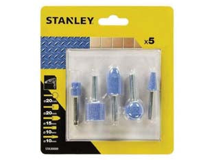 SET 5 MOLE SMERIGLIO PER TRAPANO- - codolo mm.6 (STA30000) - 1 blister STANLEY