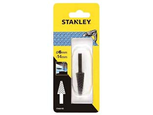 LIMA CONICA PER METALLI- - mm.6/14 codolo mm.6 (STA66185) - 1 blister STANLEY
