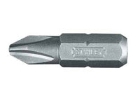 INSERTO A CROCE PHILLIPS PER AVVITATORI- - mm.25 PH1 - 25 pezzi STANLEY
