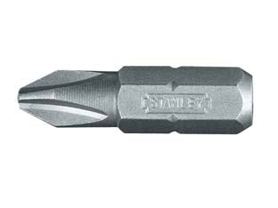 INSERTO A CROCE PHILLIPS PER AVVITATORI- - mm.25 PH1 - 25 pezzi STANLEY