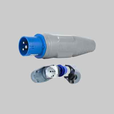 ADATTATORE CONVERTISPINA spina 2P+T 16A 230V CEE - presa schuko 10/16A 230V