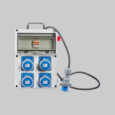 QUADRO DI DISTRIBUZIONE 220V C/PULSANTE DI EMERGENZA cm 25,5x12,5x35,5h