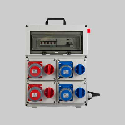 QUADRO DI DISTRIBUZIONE 220-380 C/PULSANTE DI EMERGENZA cm 33,5x13x43,5h