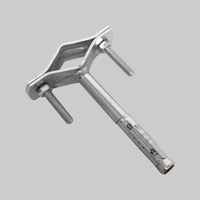 ZANCA AD ESPANSIONE PER PALO ANTENNA Pari muro M8x60