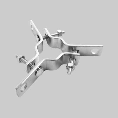 RALLA TRIS PER PALO ANTENNA 20x3 mm - Per pali Ø 25/50