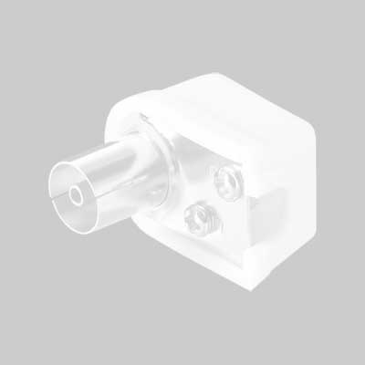 PRESA COASSIALE TV A 90  °  EE ? 95 mm