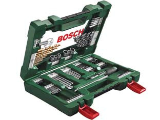 VALIGETTA VLINE CON ACCESSORI FORATURA E AVVITAMENTO TITANIUM PZ.91    BOSCH