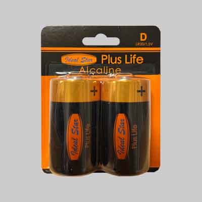 PILE 'PLUS LIFE' TORCIA IDEAL STAR Blister 2 pezzi - IDEAL STAR