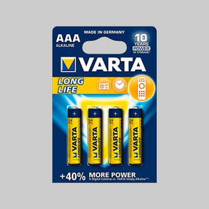 PILE 'LONGLIFE' MINISTILO Blister 4 Pezzi - 10 confezioni- VARTA