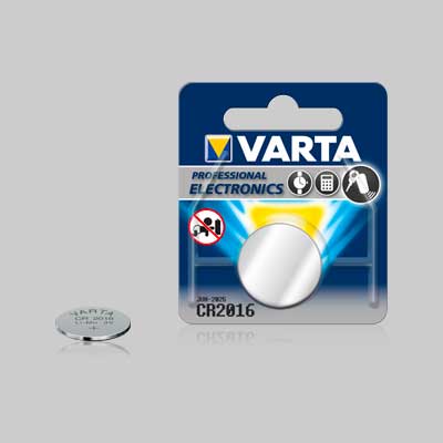 PILA A BOTTONE 'CR2016' Blister 1 Pezzo - 10 pezzi- VARTA