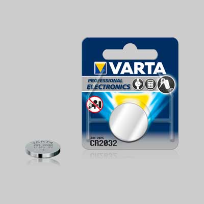 PILA A BOTTONE 'CR2032' Blister 1 Pezzo - 10 pezzi- VARTA