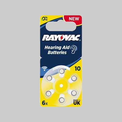 PILA PER ACUSTICA 'RAYOVAC 10' Blister 6 Pezzi - 10 confezioni