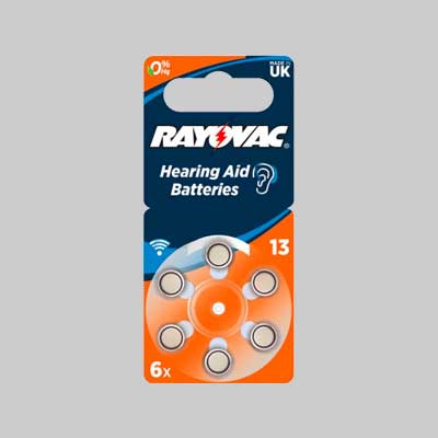 PILA PER ACUSTICA 'RAYOVAC 13' Blister 6 Pezzi - 10 confezioni