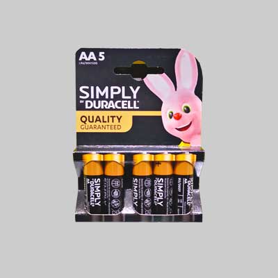 PILE 'SIMPLY' STILO Blister 5 Pezzi - 10 confezioni- DURACELL