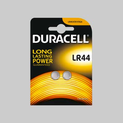 PILE PER L'ELETTRONICA 'LR44' Blister 2 Pezzi - 10 pezzi- DURACELL