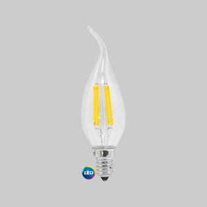 LAMPADA LED A FILAMENTO MOD. 'COLPO DI VENTO'   4W - E14 - 400Lm - 2700K