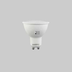 LAMPADA A LED TRICOLOR GU10 8 W - 650Lm - LAMPO