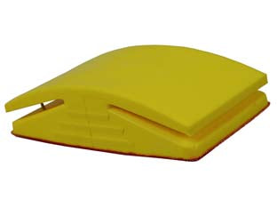 TAMPONE IN GOMMA PER CARTA ABRASIVA CON FISSAGGIO MANUALE E VELCRO- - mm.125x70 PG 339.72 - 1 blister PG