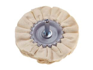 RUOTE IN TESSUTO PER LUCIDARE CON CODOLO- - ø mm.80 codolo mm.6  PG 339.30 - 2 blister PG