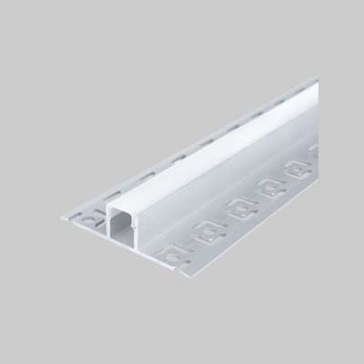 CANALINA PER STRIP LED '5112' 12,5x13,3 mm, Larghezza interna max. 9 mm - Barra 2 mt