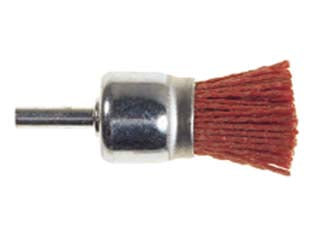 SPAZZOLE A PENNELLO IN NYLON ABRASIVO ARANCIO- - ø mm.25 codolo mm.6 grana 80 PG 497.45 - 1 blister PG