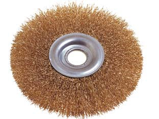 SPAZZOLA A DISCO CIRCOLARE CON FORO- - ø mm. 75 foro mm.13 PG 485.80 - 5 blister PG