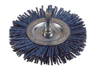 SPAZZOLA CIRCOLARE IN NYLON ABRASIVO BLU- - ø mm.100 PG 497.20 - 1 blister PG