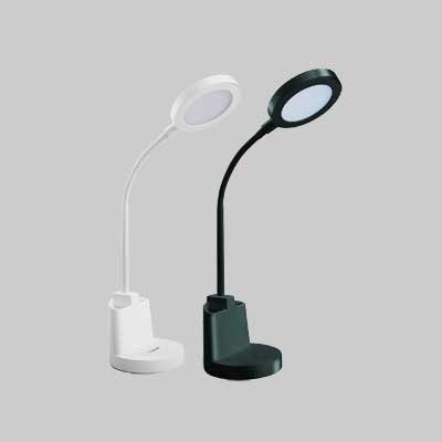 LAMPADA DA TAVOLO A LED 'SWAN 2' Col. Bianco