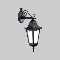 LANTERNA DA PARETE 'ERMES DOWN' Colore Nero