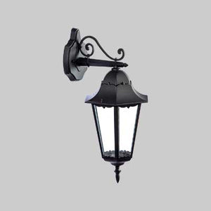 LANTERNA DA PARETE 'ERMES DOWN' Colore Nero