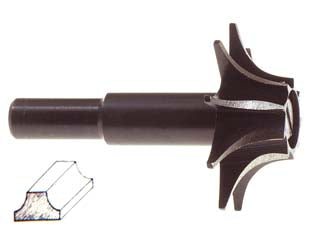 FRESA PER PROFILO CONVESSO- - ø mm.25 codolo mm.8, per il legno PG 363.00 - 1 blister PG