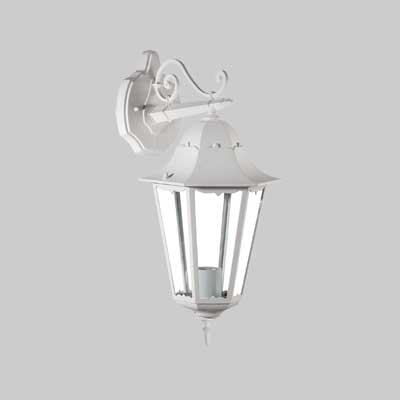 LANTERNA DA PARETE 'ERMES DOWN B' Colore Bianco