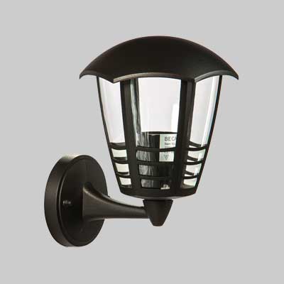 LANTERNA DA PARETE 'ETNA UP' Colore Nero