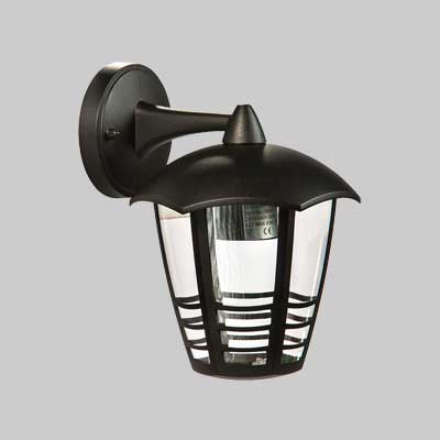 LANTERNA DA PARETE 'ETNA DOWN' Colore Nero