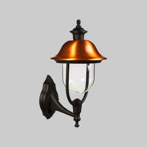 LANTERNA DA PARETE 'CALLIOPE UP' Colore Nero/Rame