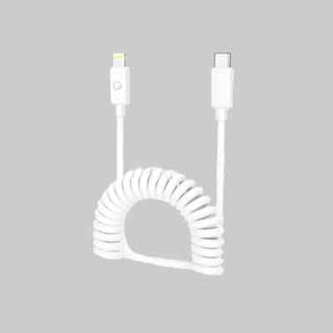 CAVO DI RICARICA A MOLLA USB-C/LIGHTNING LOSTECH 120 cm - LOSTECH