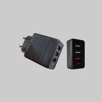 CARICATORE USB RAPIDO DA PARETE 3,0A - 3 USB