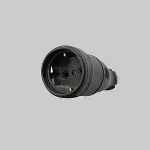 PRESA MOBILE SCHUKO 16A IN GOMMA  IDEAL STAR 2P+T - IDEAL STAR