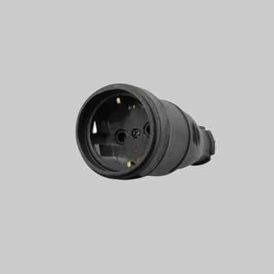 PRESA MOBILE SCHUKO 16A IN GOMMA  IDEAL STAR 2P+T - IDEAL STAR