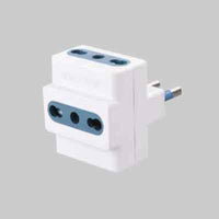 ADATTATORE TRIPLO 16A IDEAL STAR 2P+T- prese 10/16A 2P+T - IDEAL STAR