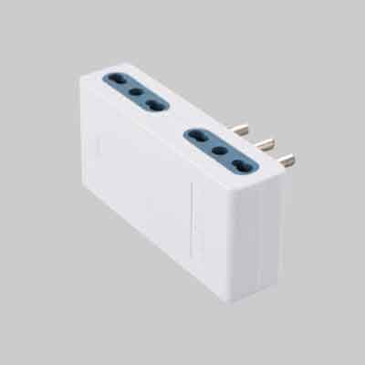 ADATTATORE QUADRUPLO 16A IDEAL STAR 2P+T- prese 10/16A 2P+T - IDEAL STAR