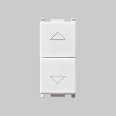 DOPPIO PULSANTE C/INTERBLOCCO 'PLANA' VIMAR 10Ax 250V - Col. Bianco - VIMAR