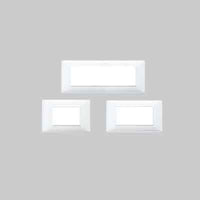 PLACCA COPRINTERRUTTORE BIANCA 'PLANA' VIMAR 3 Posti - VIMAR