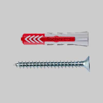 TASSELLO CON VITE 'DUOPOWER' 8S - Ø 8x40 mm - vite 5x50 mm - 50 pezzi- FISCHER