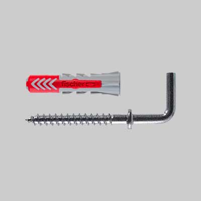 TASSELLO 'DUOPOWER' CON GANCIO MEDIO 6/2 - Ø 6x30 mm - 25 pezzi- FISCHER