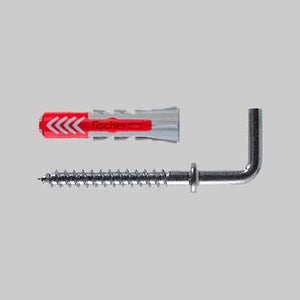 TASSELLO 'DUOPOWER' CON GANCIO MEDIO 6/2 - Ø 6x30 mm - 25 pezzi- FISCHER