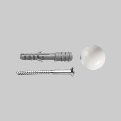 TASSELLO CON FERMAPORTA CON ESPOSITORE SA 1N - colore bianco - espositore 25 pezzi - FISCHER